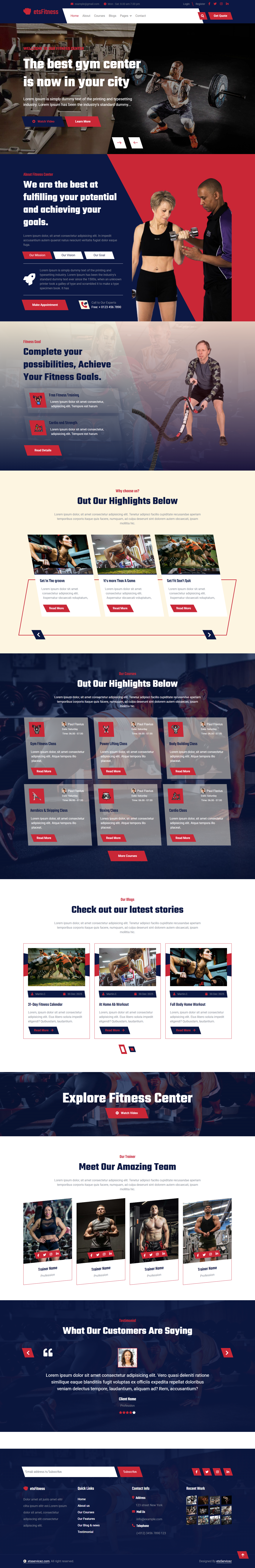 Fitness Template